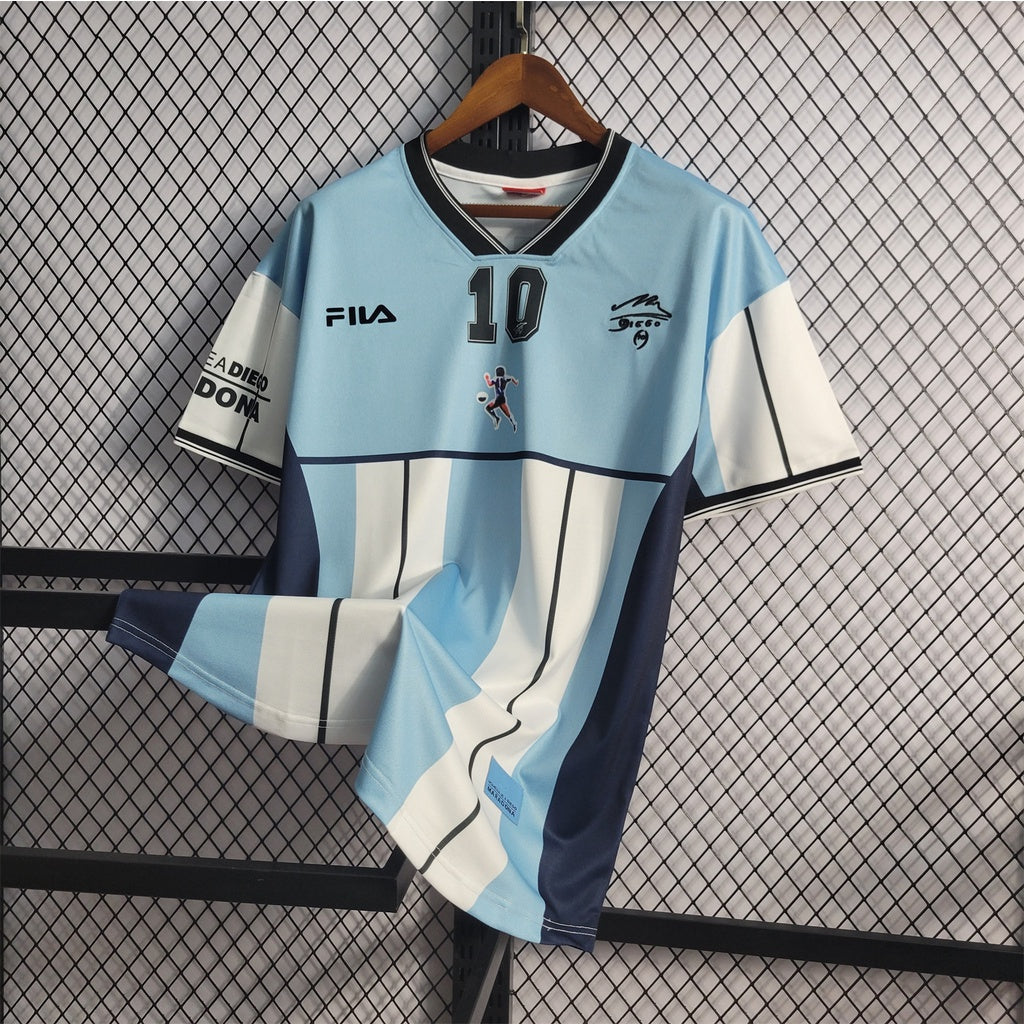 BAJO ENCARGO ARGENTINA RETRO CONMEMORATIVA MARADONA 2001 VERSION FAN