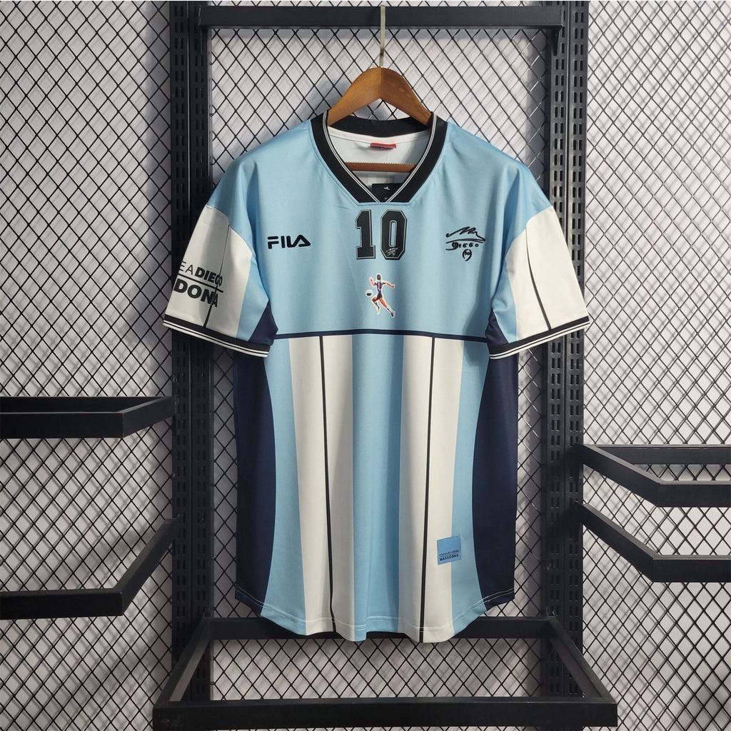 BAJO ENCARGO ARGENTINA RETRO CONMEMORATIVA MARADONA 2001 VERSION FAN