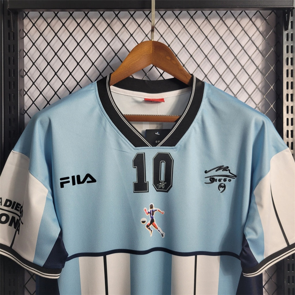 BAJO ENCARGO ARGENTINA RETRO CONMEMORATIVA MARADONA 2001 VERSION FAN