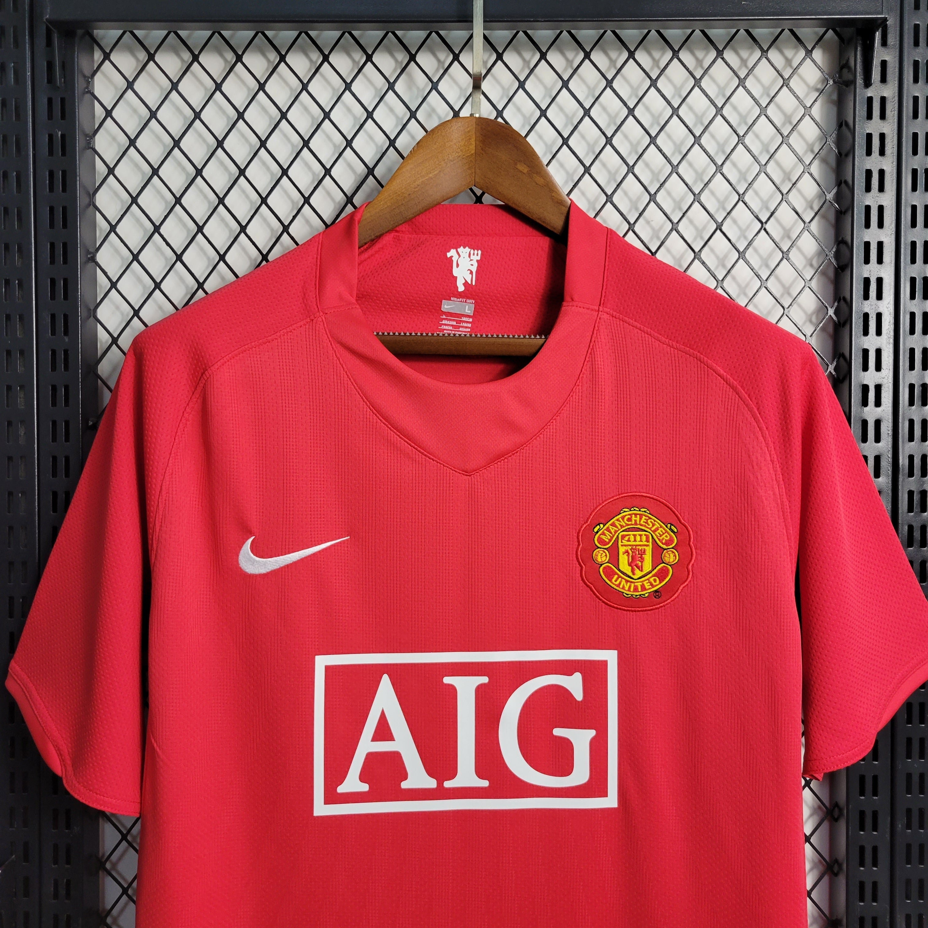 ENTREGA INMEDIATA MANCHESTER UNITED RETRO LOCAL 2007/08 VERSIÓN FAN