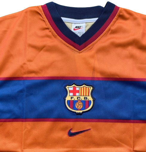 ENTREGA INMEDIATA  BARCELONA 1998/99 TERCERA EQUIPACION VERSION FAN