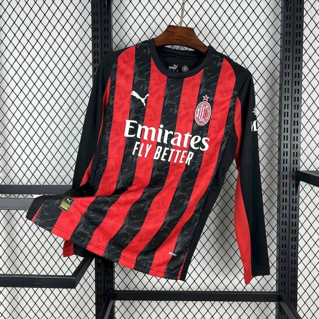 BAJO ENCARGO AC MILAN MANGA LARGA LOCAL 2025 VERSION FAN