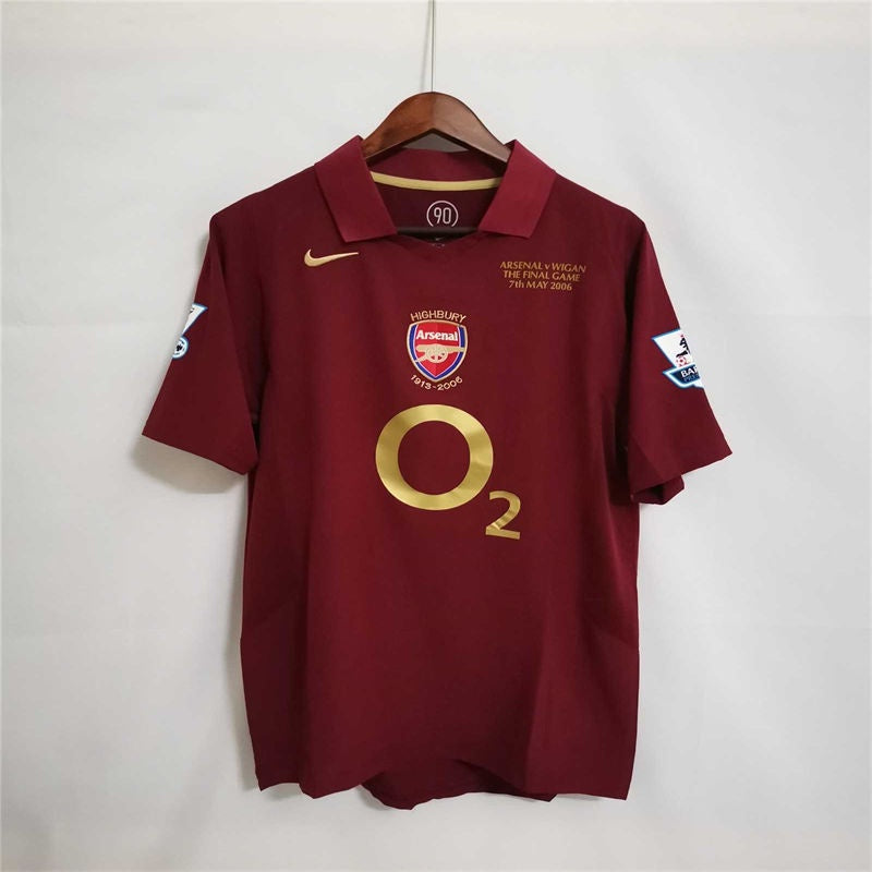 ENTREGA INMEDIATA ARSENAL RETRO 2005/06 VERSIÓN FAN