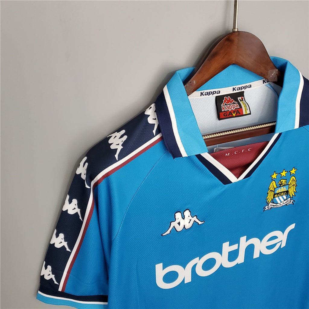Maillot Kappa Manchester City Away 1998/99 - Taille XL - Style Rétro - Neuf (détails à Voir)