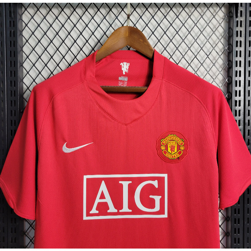 ENTREGA INMEDIATA MANCHESTER UNITED RETRO LOCAL 2007/08 VERSIÓN FAN