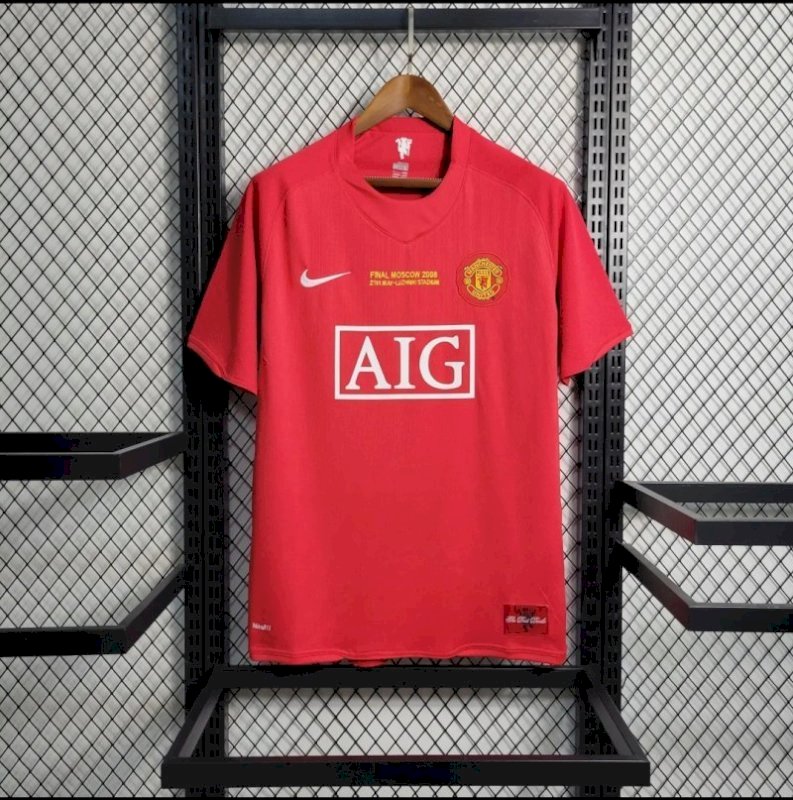 ENTREGA INMEDIATA MANCHESTER UNITED RETRO LOCAL 2007/08 VERSIÓN FAN